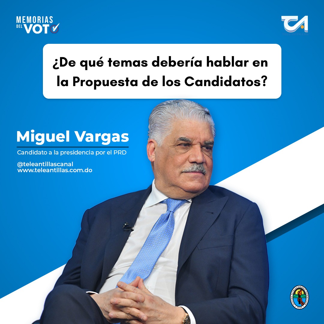 El candidato presidencial por la PRD, Miguel Vargas, presenta oficialmente sus propuestas de gobierno pero ¿De qué temas debería hablar en su propuesta. Déjanos saber en los comentarios. #LaPropuesta #GrupoCorripio #Teleantillascanal