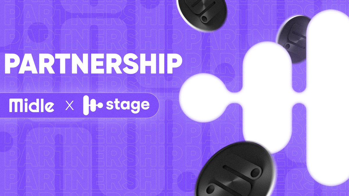 NEW PARTNERSHIP: @stage_community 🎶

🤝 We're proud to announce partnership with Stage, a new music-only platform.

Get ready to own the #Stage! Campaign will start tomorrow on midle.io