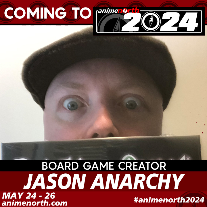 #GuestAlert

We are excited to announce that board game creator Jason Anarchy (@DrinkingQuest) will be joining us for #AnimeNorth2024 - May 24 to 26 in Toronto!

For more info and tickets, go to animenorth.com

#GamingNorth2024