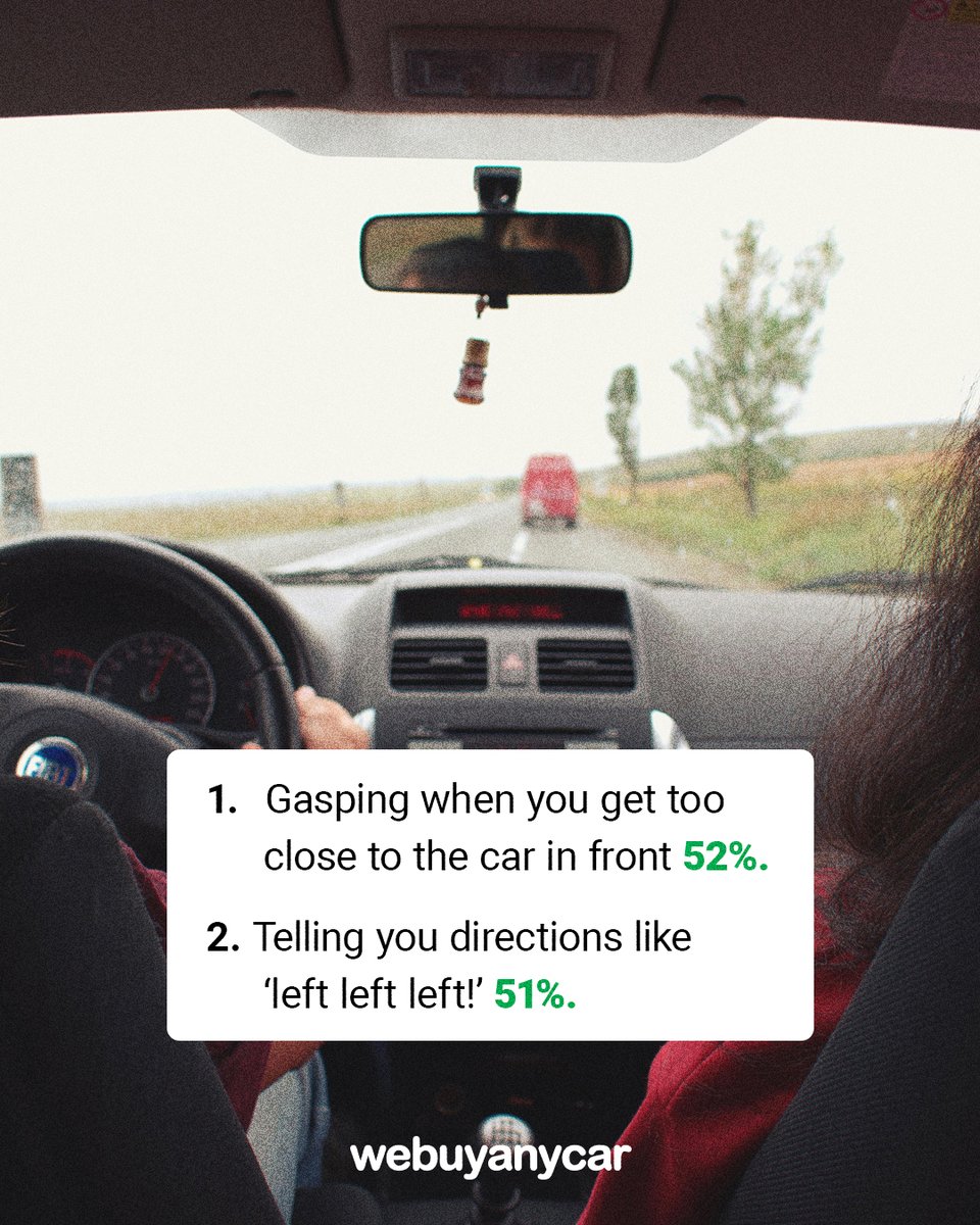 webuyanycar's tweet image. 8 signs you are a backseat driver: Are you guilty of any of these? 👀

Let us know in the comments 👇

#backseatdrivers #survey #funny #webuyanycar