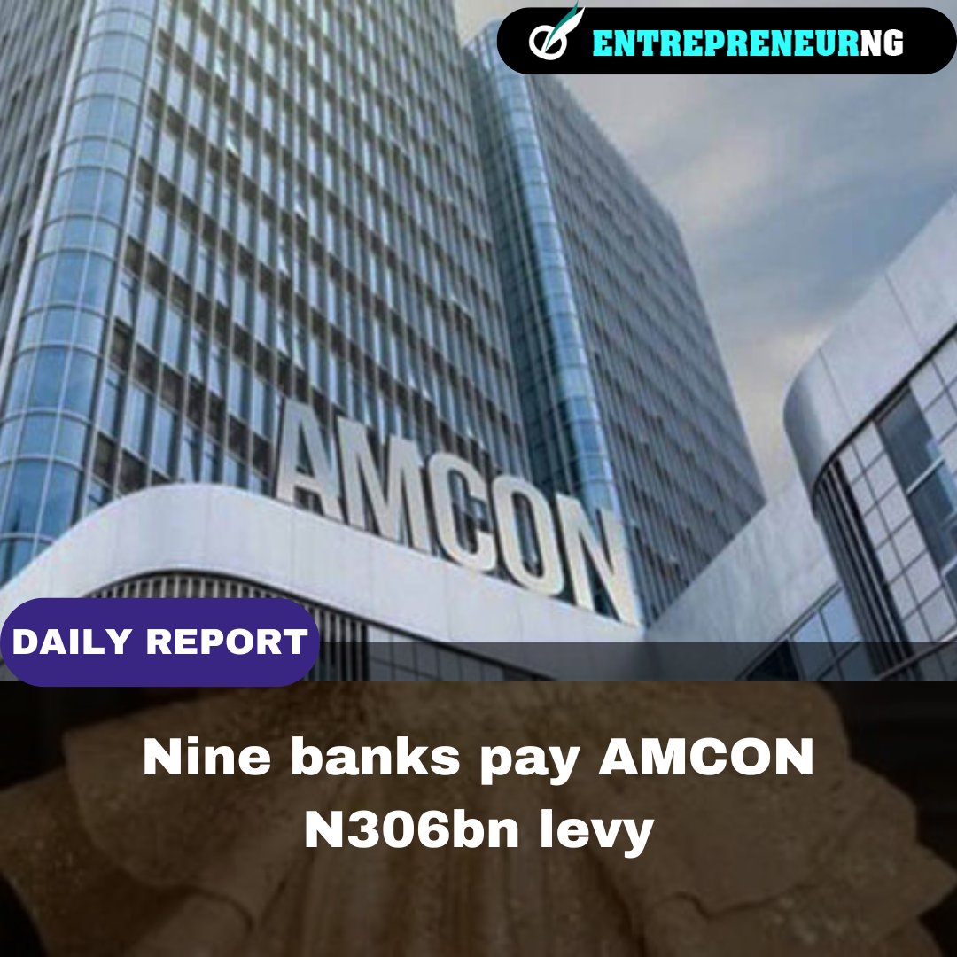 Nine banks paid a total of N306.06bn to AMCON in 2023, an increase of 25.81% from the previous year. The highest levy of N68.81bn was paid by Access Holdings, followed by Zenith Bank at N57.38bn.
.
Learn more👇🏽
entrepreneurng.com/nine-banks-pay…
.
#Banks #AMCONLevy #entrepreneurng #Nigerian