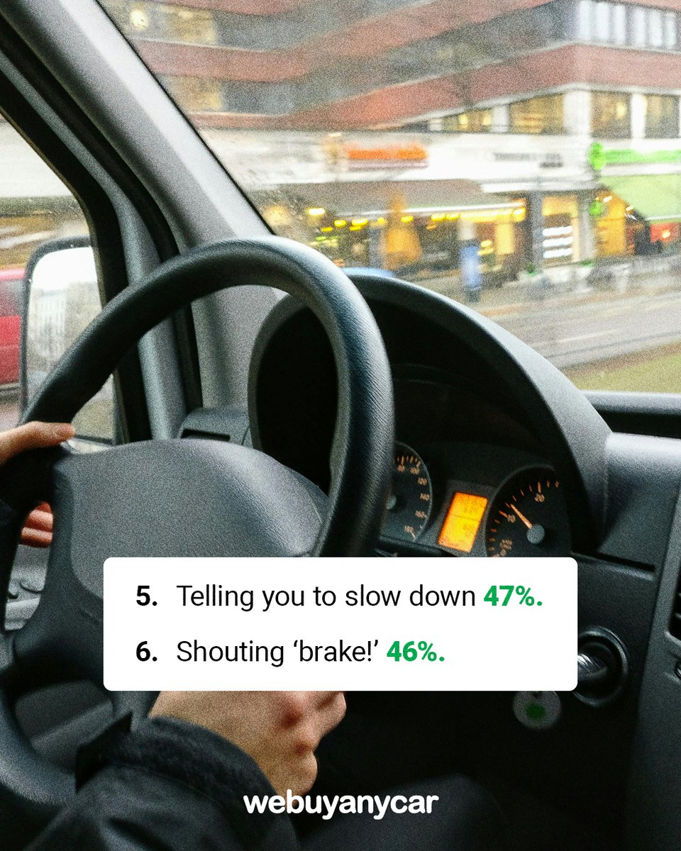 webuyanycar's tweet image. 8 signs you are a backseat driver: Are you guilty of any of these? 👀

Let us know in the comments 👇

#backseatdrivers #survey #funny #webuyanycar