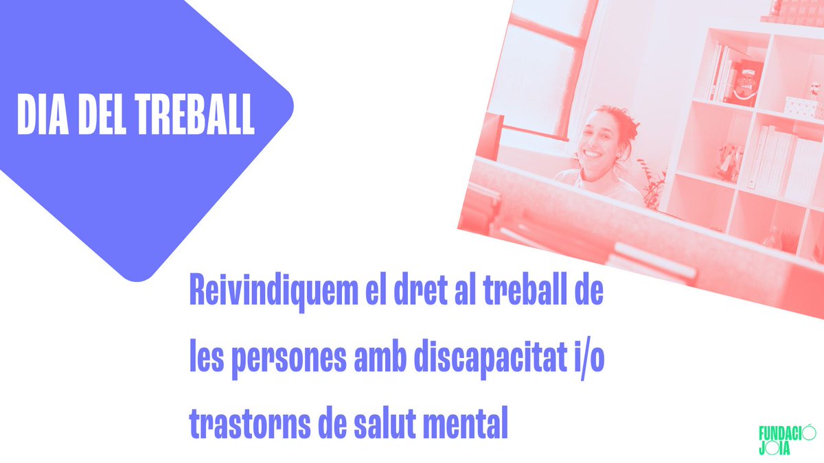 🧗 DIA DEL TREBALL 🧗 En aquest dia reivindiquem el dret al treball de totes les persones amb discapacitat i/o trastorns de salut mental. Des de Fundació Joia i la XIB treballem perquè aquest 18,9% d'ocupació augmenti i canviï vides! #1deMaig #SalutMental #InclouFutur #XIB