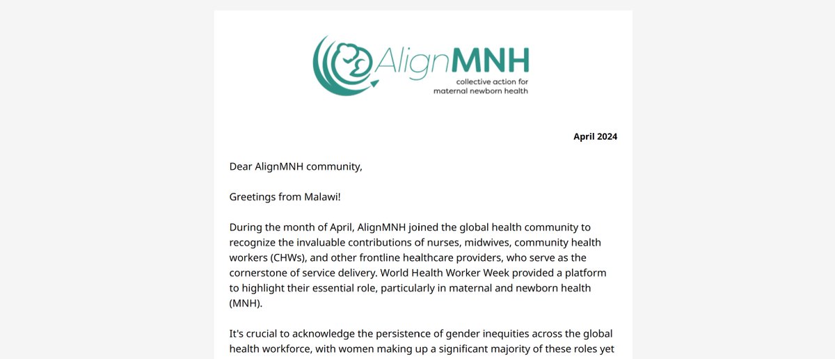 We hope you've been enjoying the @alignmnh monthly newsletters! 🌟 

Each edition is packed with valuable content, including our #ResearchRoundup and the latest #blog posts. 

👇 Make sure to check your inbox to stay updated with all our new offerings!
mailchi.mp/jhpiego/alignm…