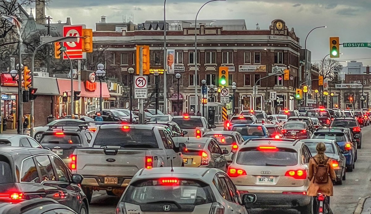 My column. Osborne is Winnipeg’s most prominent commercial high street, at the centre of its densest and fastest growing residential neighbourhood. Yet commuter traffic dictates its design, making it unsafe & unwelcoming for local residents & businesses. winnipegfreepress.com/breakingnews/2…