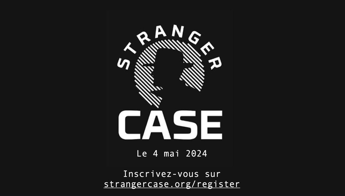 🚨 ÉVÉNEMENT - Mai 2024 - Club #OSINT et #Veille et l’Agence Stranger Case L’Agence a reçu une nouvelle mission pour le 4 mai 2024. Vous pouvez encore candidater pour rejoindre l’Agence jusqu’au vendredi 3 mai 2024 ! 👉 Candidatez sur strangercase.org/register.