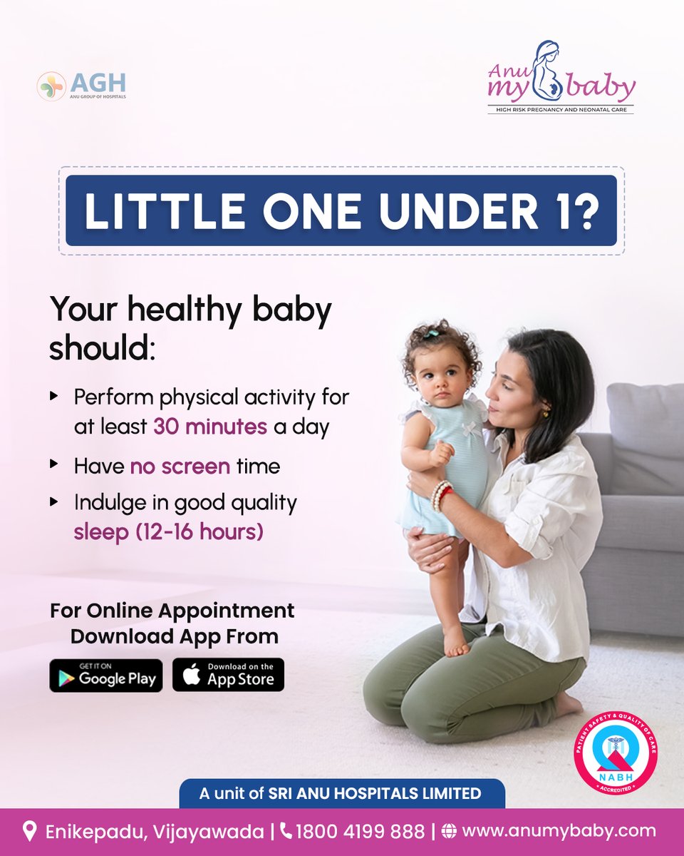 👶💕 Explore Anu My Baby for expert care tailored for your little one under 1! From soothing tips to nurturing guidance, we're here to support every step of your parenting journey.

#Anumybaby #vijayawada #BabyCare #ParentingJourney #NewParents #BabyLove #InfantCare #MomLife