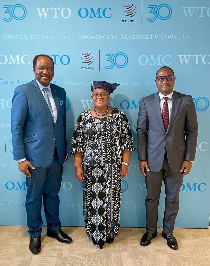 Ngozi Okonjo-Iweala (@noiweala) on Twitter photo Happy to kick off discussions on MC14 with H.E Ambassador Salomon Eheth of Cameroon. Important to know that work has begun. We shall be there to support you. <a href="/diplocam_minrex/">Diplomatie Cameroun /Cameroon Diplomacy</a> Happy to kick off discussions on MC14 with H.E Ambassador Salomon Eheth of Cameroon. Important to know that work has begun. We shall be there to support you. <a href="/diplocam_minrex/">Diplomatie Cameroun /Cameroon Diplomacy</a>