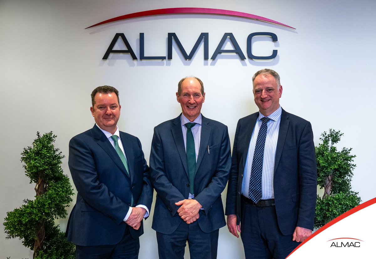 We were pleased to recently welcome @InvestNI's newly appointed CEO and Chair to Almac HQ. We talked to them about Almac's progress to date, our plans for the future and the positive impact we have on the local communities and sector in which we operate. #AdvancingHumanHealth