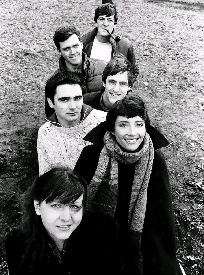 Stephen Fry, Hugh Laurie, Paul Shearer, Tony Slattery, Emma Thompson & Penny Dwyer on the Cambridge Footlights Revue 1981