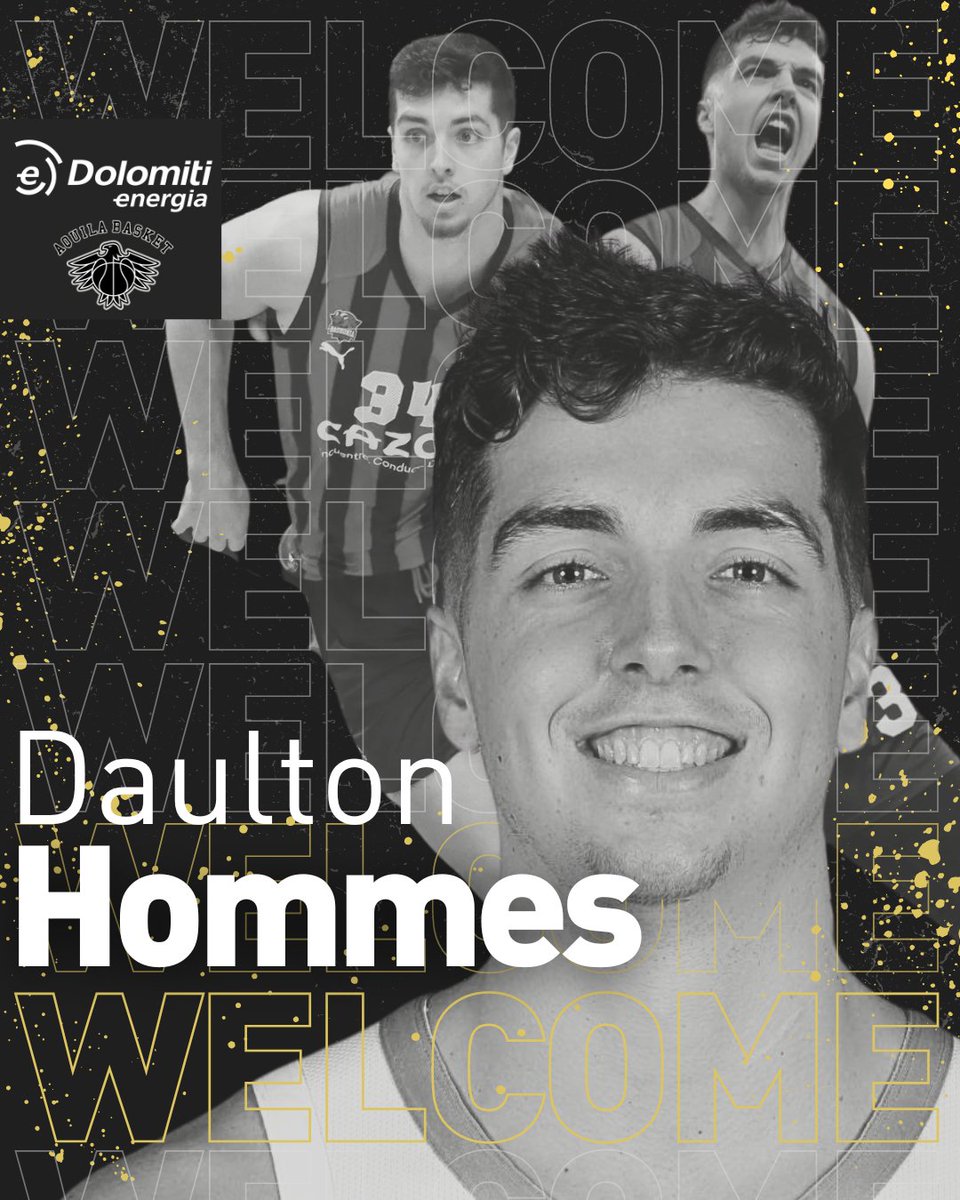 🔥 Ufficiale l'arrivo di @dchommes! 🖤🦅 🦅 Welcome aboard, Daulton! ➡️aquilabasket.it/news/294236098… #WeDieHard