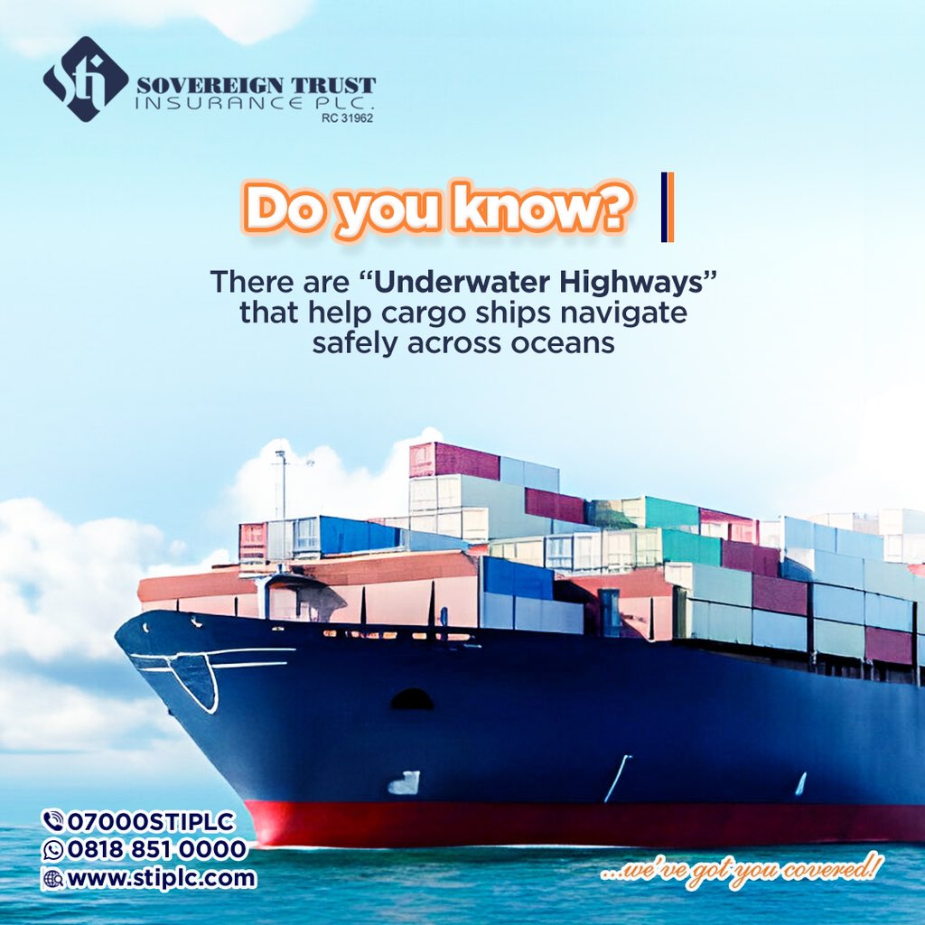 Did you know we have roads under that sea? 

We also have the STI Marine Insurance to protect your goods on sea. Get yours today.

#SovereignTrustInsurance #sti #insuranceclaims #travelinsurance
