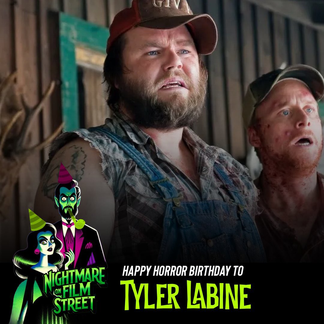 Happy horror birthday to actor TYLER LABINE, whose performances in TUCKER & DALE VS EVIL and ESCAPE ROOM are a scream, born #onthisday in 1978! 🥳