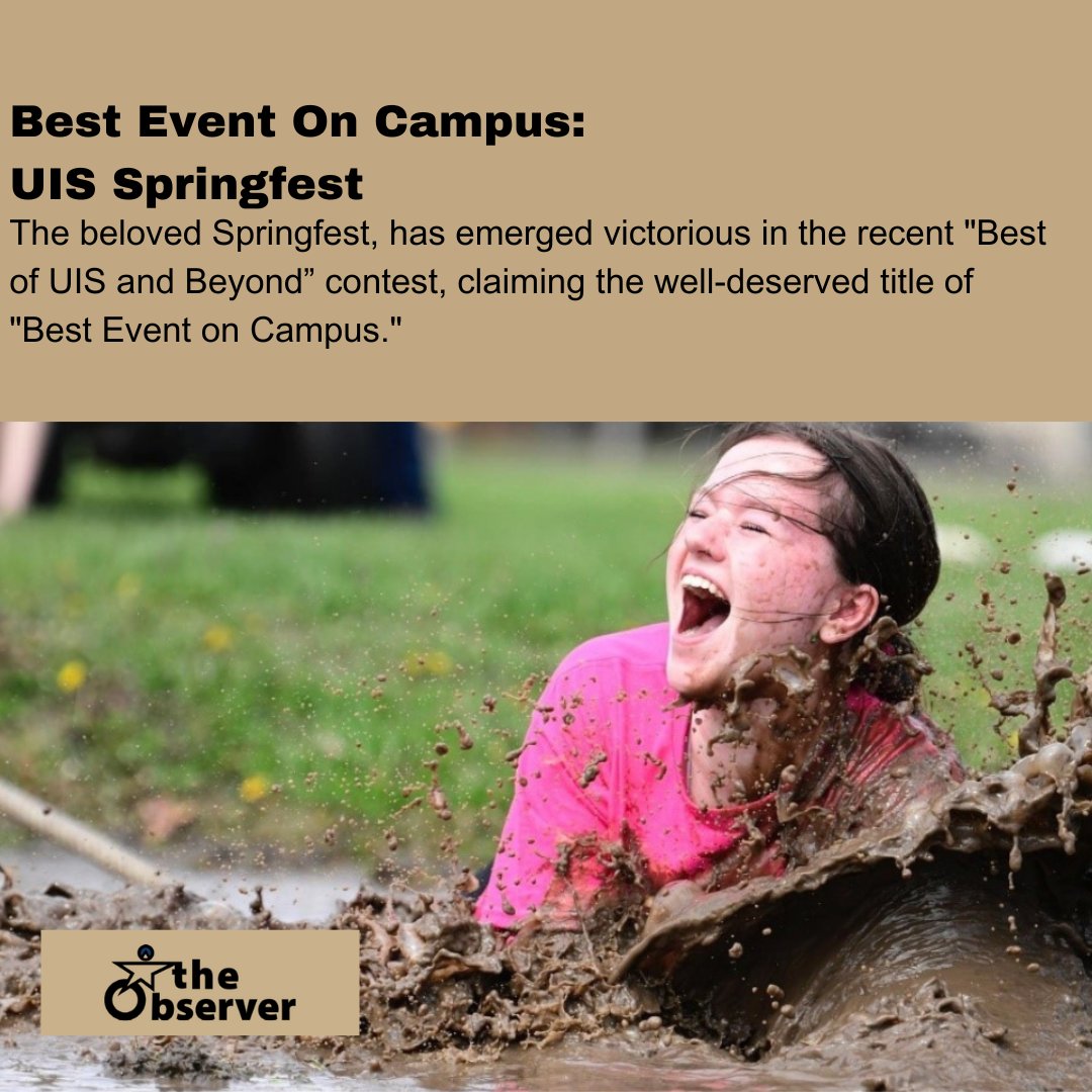The beloved Springfest, has emerged victorious in the recent 'Best of UIS and Beyond” contest, claiming the well-deserved title of 'Best Event on Campus.'
#uisedu #springfest #campusculture #theuisobserver
Read more➡️uisobserver.com/?p=20646