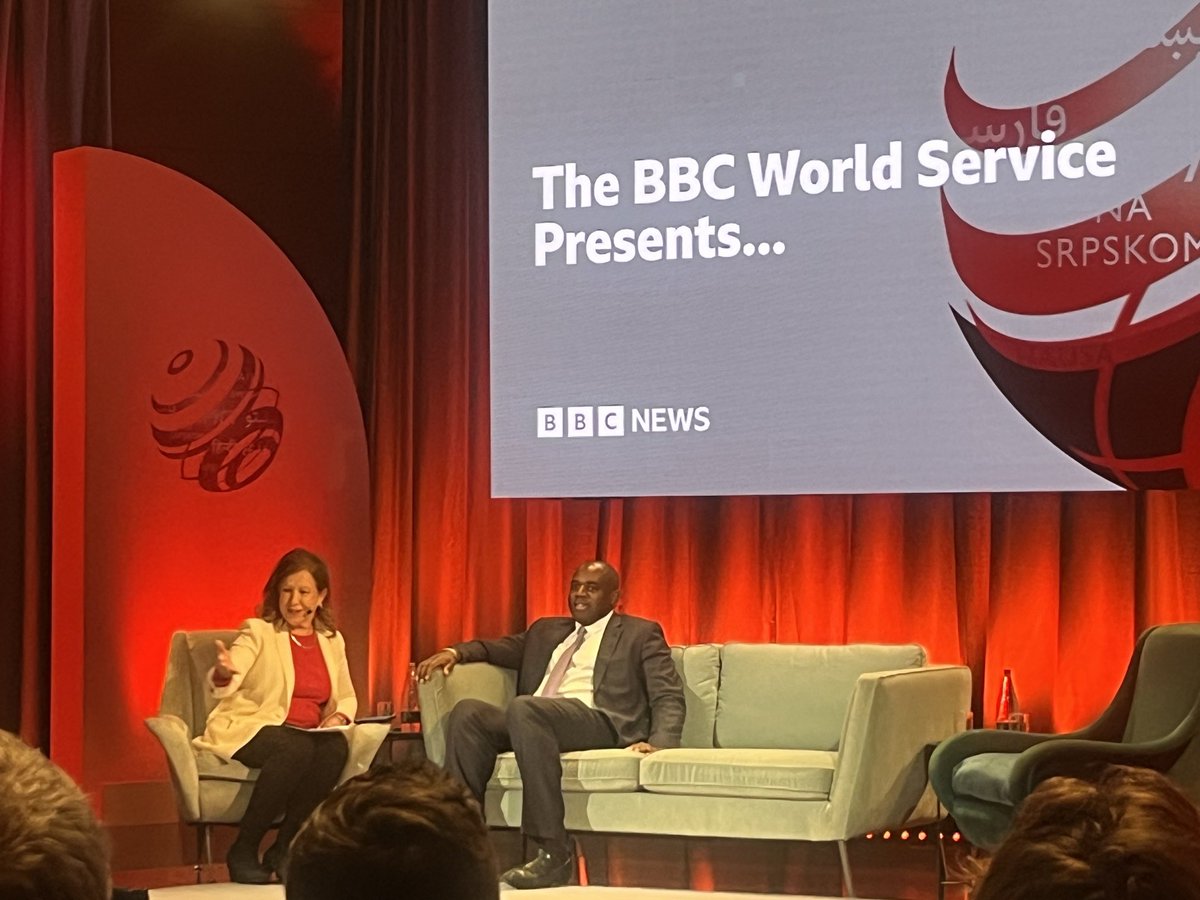 Heartbreaking reports from Gaza, Ukraine and Afghanistan and a pledge from ⁦@DavidLammy⁩ in Labour’s “fundamental belief” in the BBC. The start of a 3- day festival feels like start of a fight back? #bbcworldservicepresents