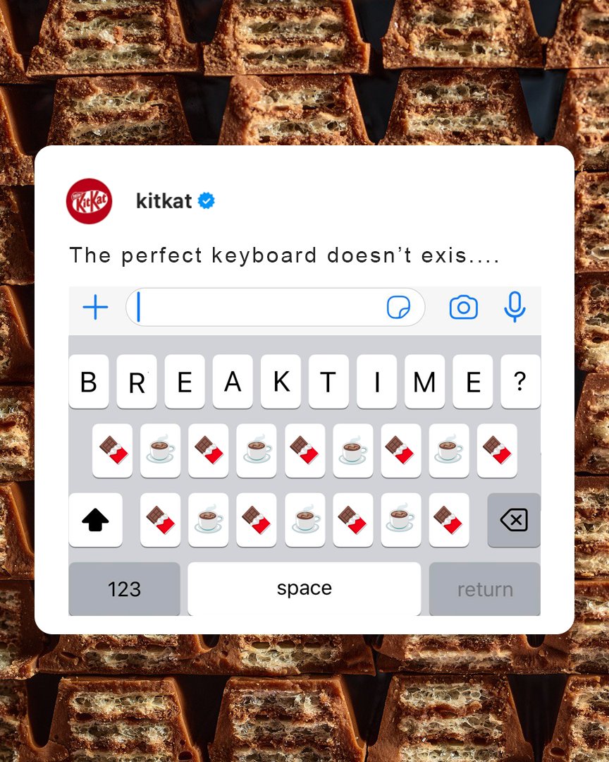 The perfect keyboard doesn’t exis… 🍫 ☕
