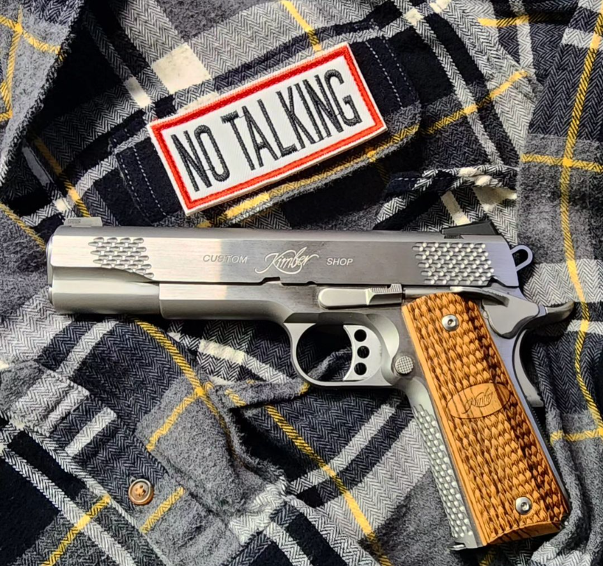 Raptor pistols take their name from a combination of aggressive slide and frame serrations, feathered logo grips and special scaled texturing accents. 📸 creds: hg_queenbee