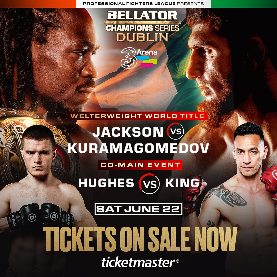 BELLATOR DEBUT 🤜 Paul Hughes makes his Bellator MMA debut as he welcomes Bobby King to #3Arena for the co-main event at Bellator Champions Series on Saturday, 22 June! 🎟️ Tickets: bit.ly/3vUeH0K