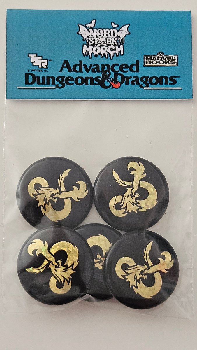 Custom d&d badges/pins from Sweden