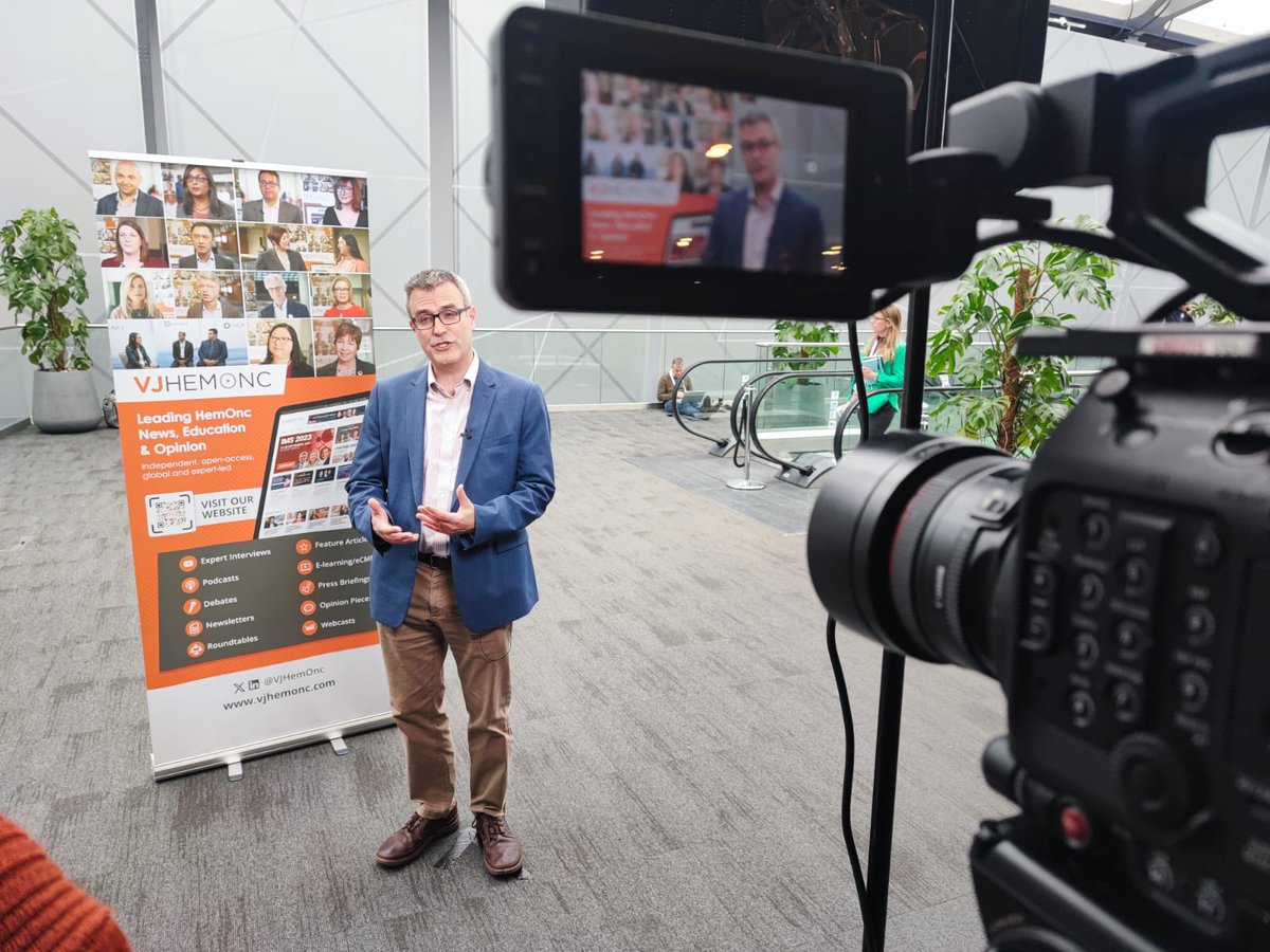 Always lovely to speak with @graham74GC! Today he shared insights into hot topics in the field of #HodgkinLymphoma, including an update on the ANIMATE trial, the sequencing of nivolumab with other agents, and more! 

We will be sharing interviews from #BSH2024 on