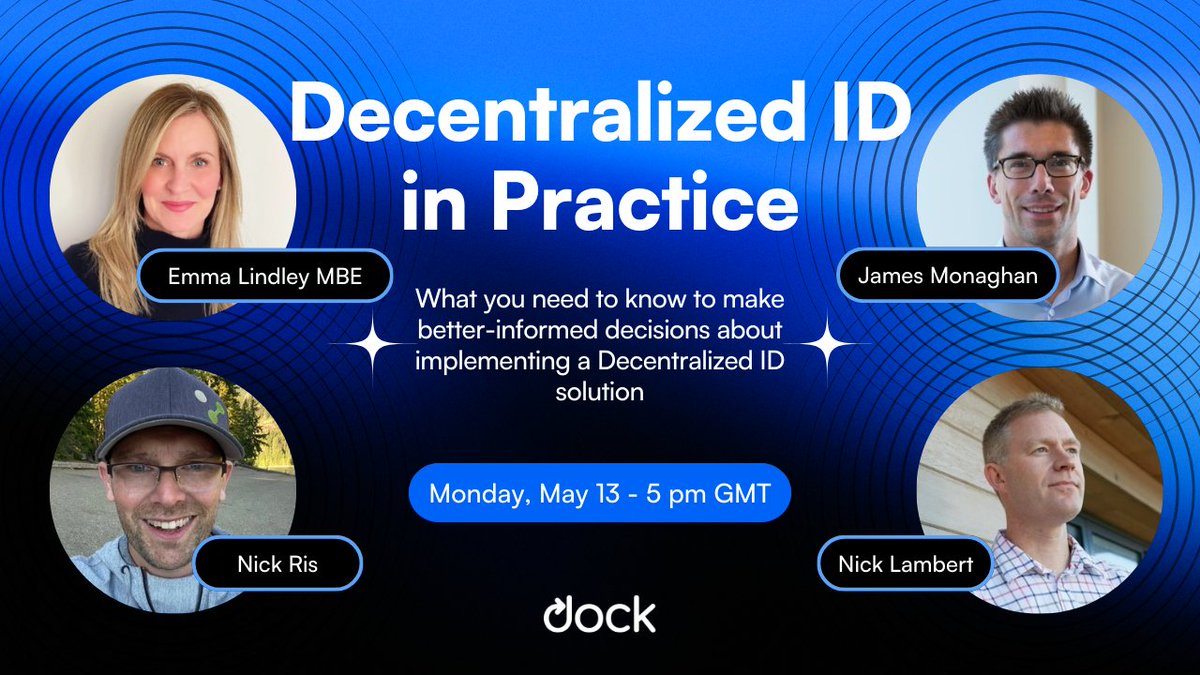 We're thrilled to invite you to an exclusive online panel to demystify one of the most promising technological breakthroughs in the ID space: Decentralized Reusable Identity. This live panel is a unique opportunity to learn directly from renowned experts shaping the future of…