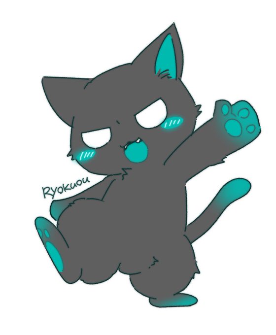 「black cat open mouth」 illustration images(Latest)