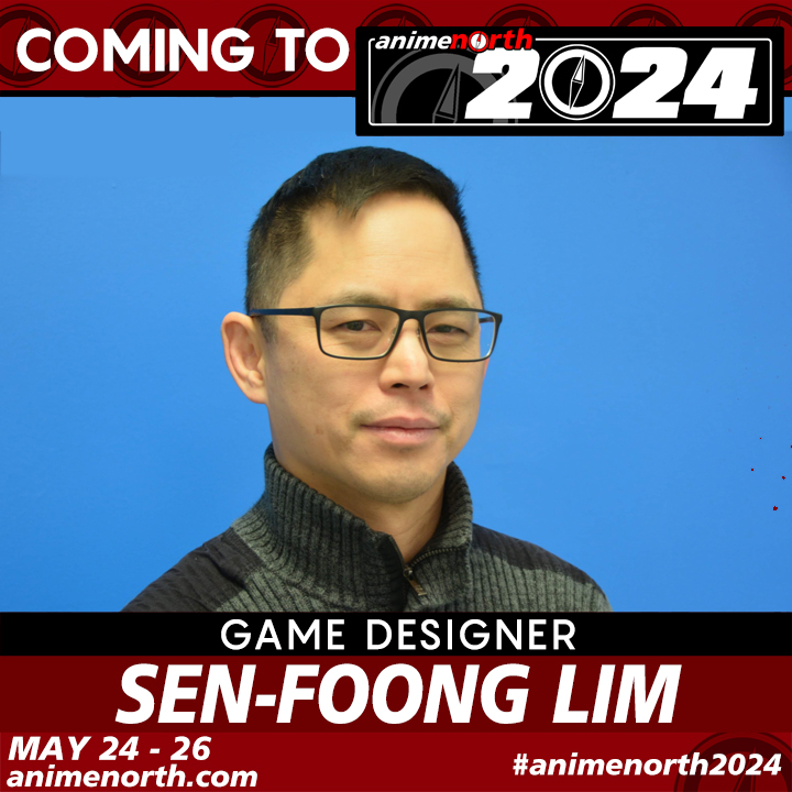 #GuestAlert

We are excited to announce that game designer Sen-Foong Lim (@SenFoongLim) will be joining us for #AnimeNorth2024 - May 24 to 26 in Toronto!

For more info and tickets, go to animenorth.com

#GamingNorth2024