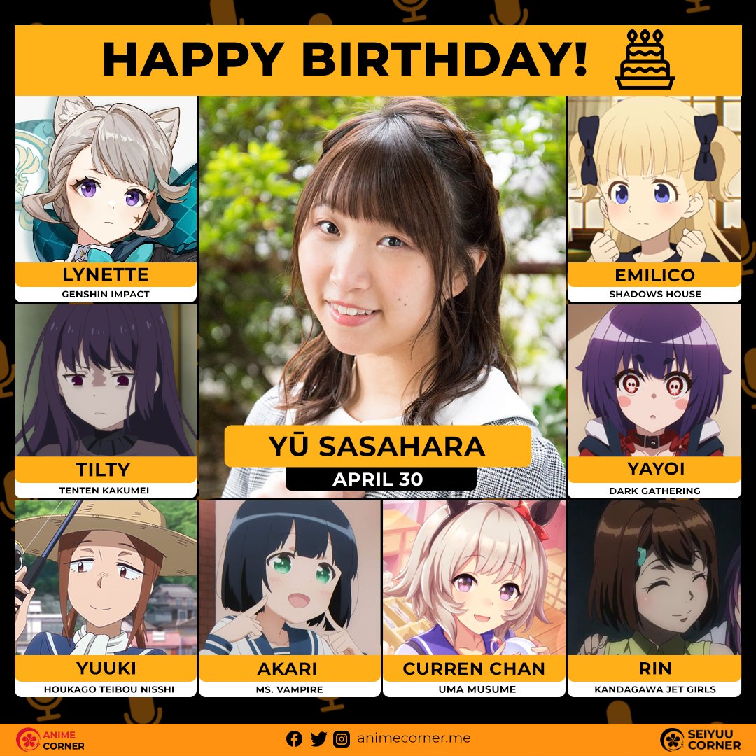 Happy birthday Yu Sasahara! 🎂 Join us in wishing her all the best @U_sshr #YuSasahara #篠原侑