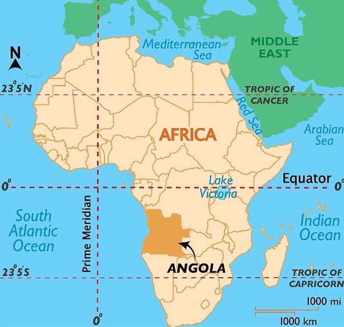 #Angola 
#Fact_01:
The seventh-largest country in Africa, Angola is a country of diverse landscapes and rich cultural heritage.
#DiscoverTheWorld