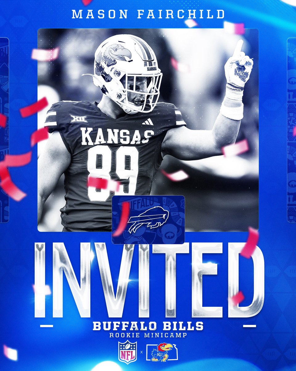 Buffalo bound 🤝 @fairchild_mason is going to rookie minicamp with the @BuffaloBills