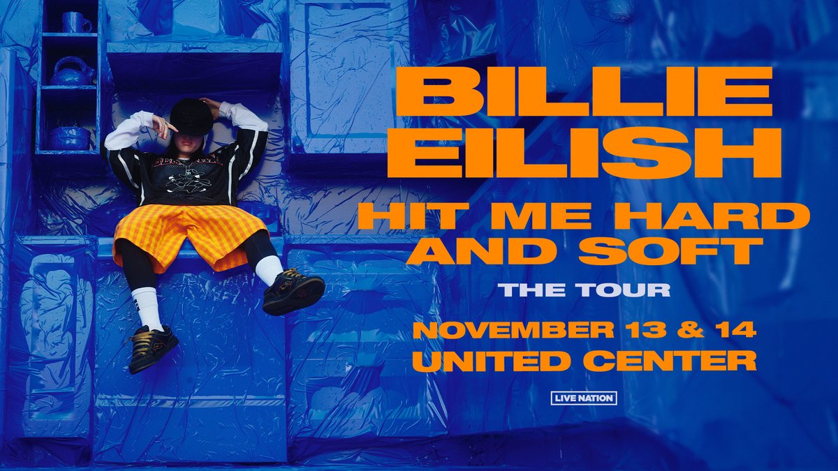 Just Announced 🤩 Billie Eilish (@BillieEilish) is bringing HIT ME HARD AND SOFT: THE TOUR to United Center on November 13 + 14!📍 unitedcenter.com/2024billieeili…