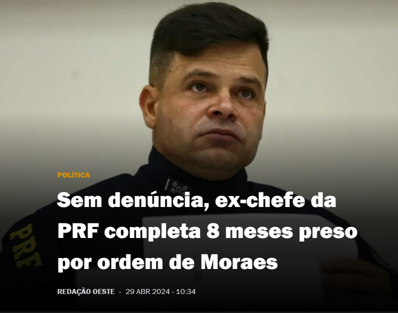 Alguém poderia dizer qual lei (ou mesmo princípio jurídico) autoriza o juiz a manter um indivíduo preso por 8 meses, num inquérito sigiloso, sem denúncia?