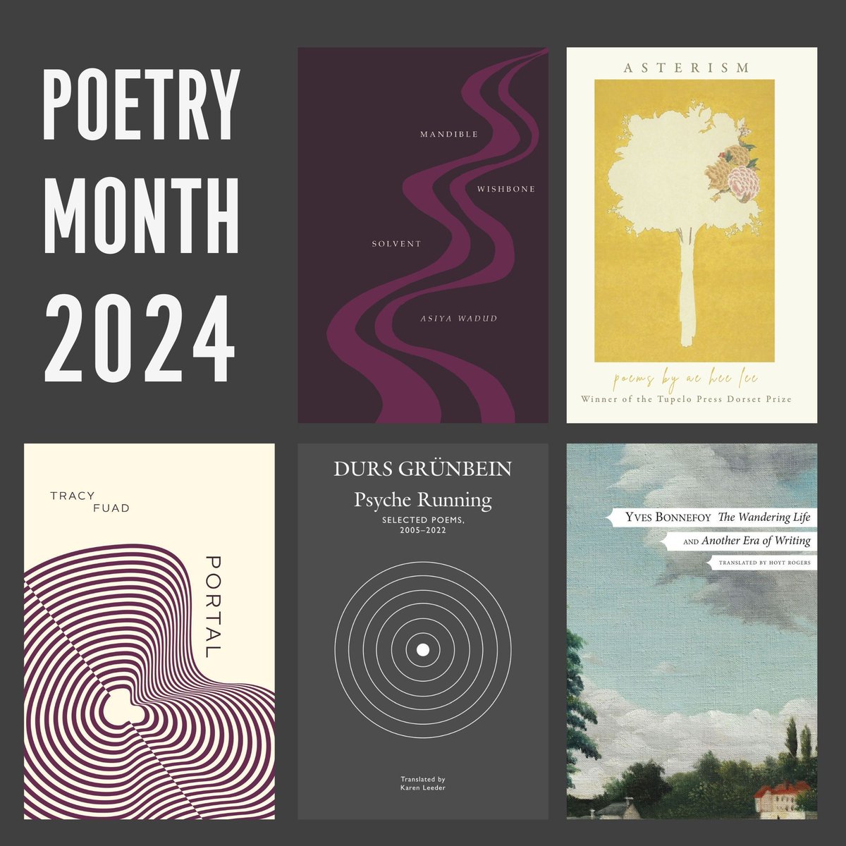 In celebration of #NationalPoetryMonth, we’re sharing the excellent poetry published by UCP and our distributed client presses. Today, check out books that investigate and challenge borders of all kinds. Shop here: bit.ly/4asUHkg