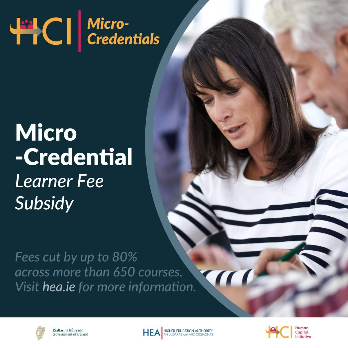 Over 14,000 places across 654 courses are now available with the Micro-Credentials Learner Fee Subsidy. From engineering to health and business to science, explore diverse industries at 15 higher education institutions nationwide. Learn more at: hea.ie