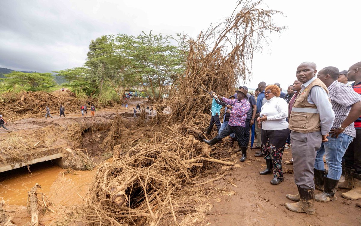 We share in the pain of families, friends and relatives who have lost loved ones in Maai Mahiu, Nakuru County, after the Old Kijabe Dam burst its banks, causing massive flooding. I visited the strip that was hit hard by the raging waters at Maai Mahiu;