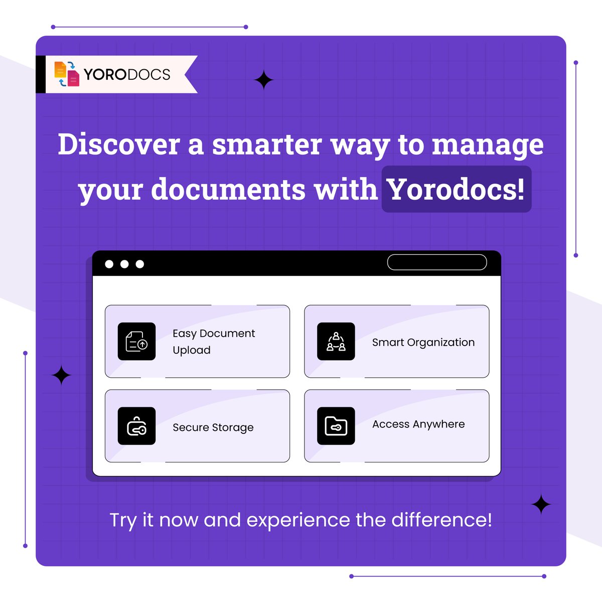 yoroflow's tweet image. Struggling to create, manage documents, and store those on one centralized database in order? 

#Yorodocs is here to save the day!

Organize, collaborate, and streamline your documents effortlessly!

Explore Yorodocs features: yoroflow.com/online-documen…

#documentmanagement