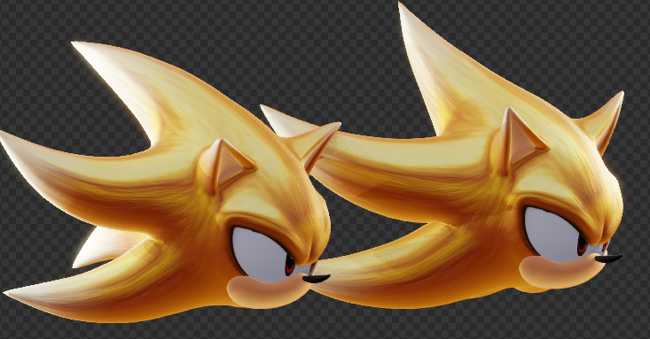 I finally updated Super Sonic, i'm satisfied with him now.