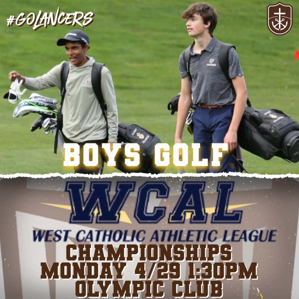 Good luck to the boys golf team as the compete in the WCAL Championship today!!! #golancers