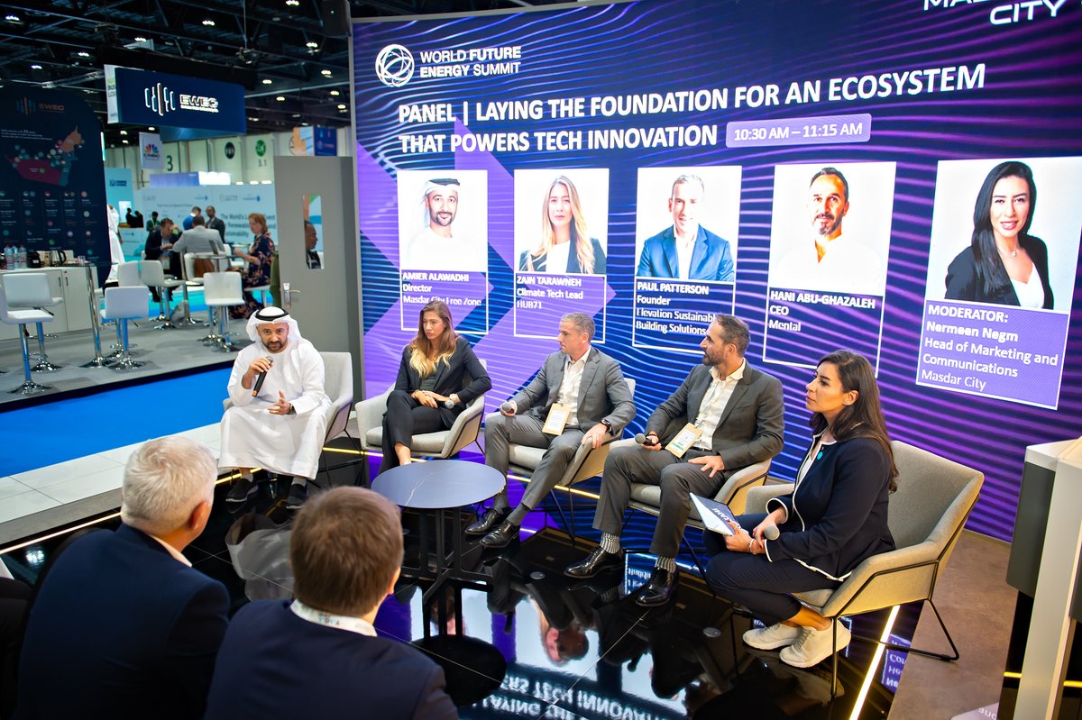 Zain Tarawneh, #Hub71 ClimateTech Lead, was part of a WFES 2024 panel session about laying the foundation for an ecosystem that powers tech innovation. @MasdarCity | @mentalvr