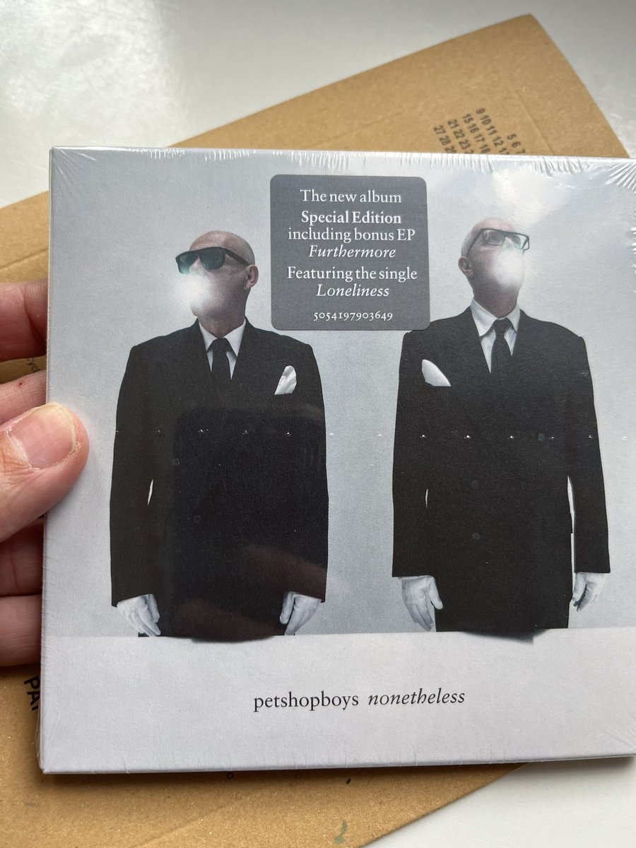 Just arrived, ready to enjoy it! Thanks @petshopboys #nonetheless #furthermore