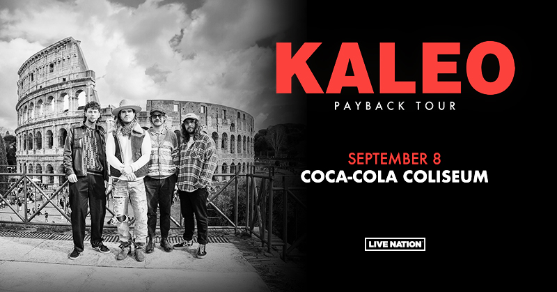 JUST ANNOUNCED: @officialkaleo are bringing their PAYBACK TOUR to Coca-Cola Coliseum on September 8 ❤ Tickets on sale May 3 at 10AM 🎟