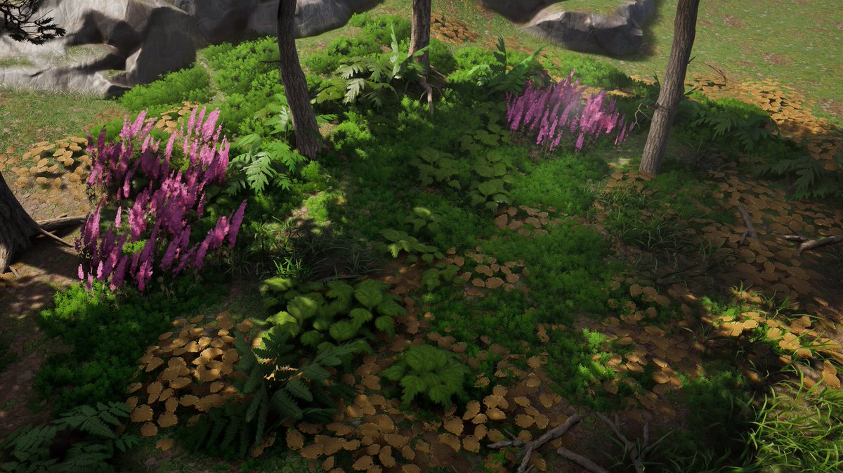 More WIP, forest assets are soon done, time to move on over to buildings #UnrealEngine5 #UnrealEngine