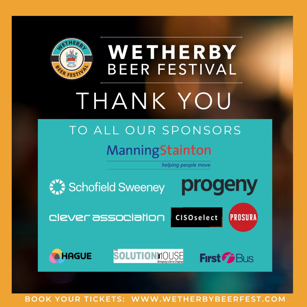 Time for one more shout out to the wonderful people at so many businesses that are supporting the festival this year.  Without them it would not be happening.  See our website for the full list ...