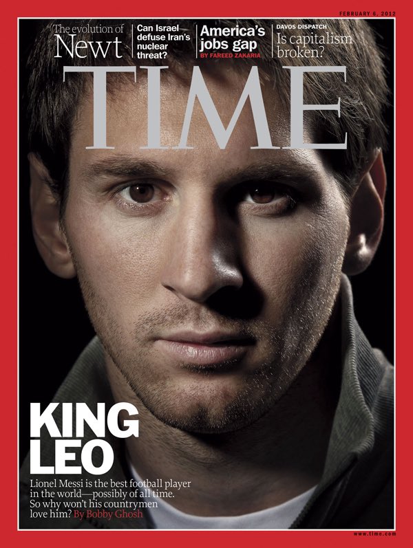 When a 25 year old Messi made it to ‘TIME’ magazine’s cover and got called ‘King Leo’ He has always been HIM. 🐐
