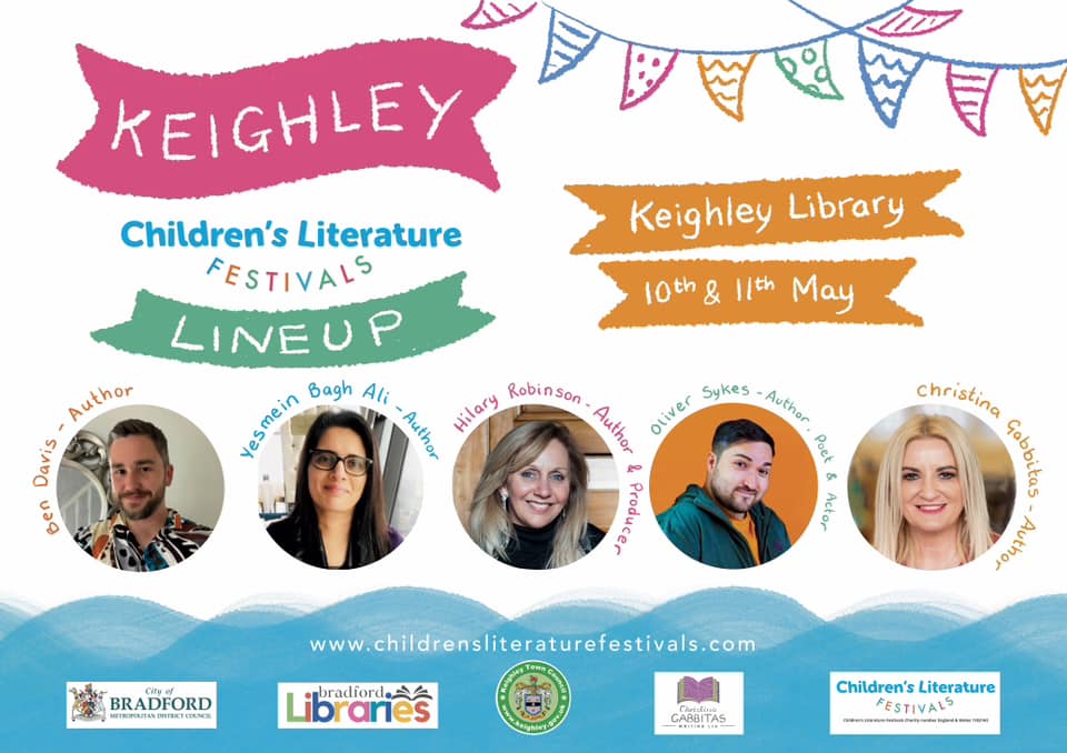 Communities day 11th May @KeighleyLibrary! Pick up free books! 📚Two FREE performances of Fishing For Rainbows by @Oli_Sykes89. Book tickets: eventbrite.com/o/33470125241. Meet the Story Explorers, and chat to @ChristiGabbitas about the #Kindness initiative, and national poetry comp.