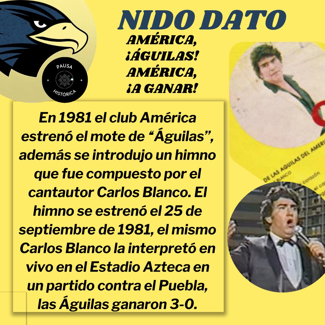 El @ClubAmerica tiene el himno más bonito del mundo, pero, ¿sabes cuándo fue creado? Esto nos cuenta nuestro amigo @LuisChavez_93, obvio, de @historica2020. 👌🏻