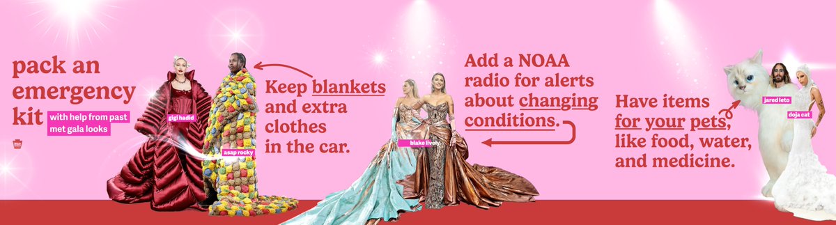 Pack an emergency kit with help from past #MetGala looks. 🌟💃💅