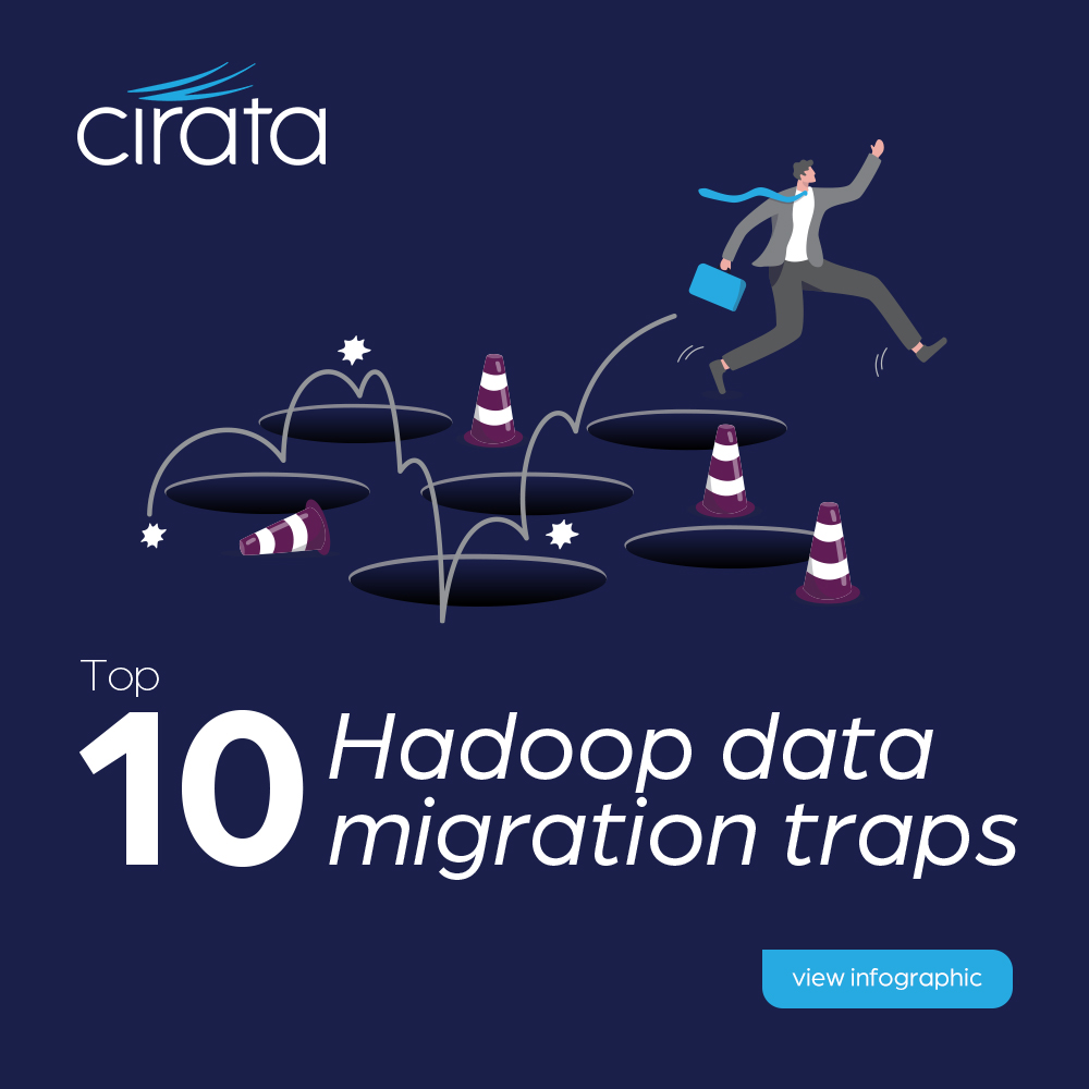 Check out this infographic on Hadoop data migration traps that can put your business at risk. #Hadoop #datamigration #Infographic cirata.com/storage/app/me…