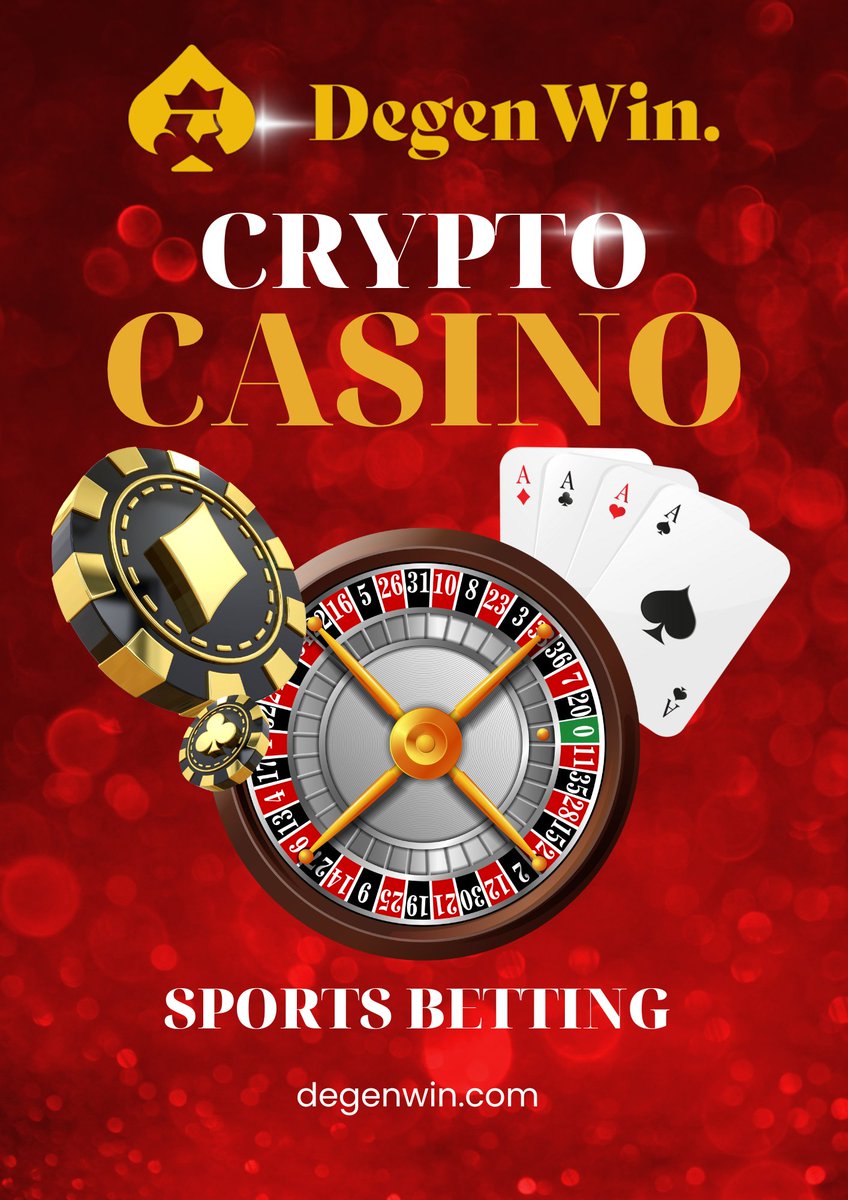 @yourcryptodj Dive into $DGW! @DegenWinCasino is a top-tier online #casino and #sportsbetting hub, partners with a fully regulated, licensed provider. With 3000+ games, including #slots, live dealer games, and P2P Poker, DegenWin delivers an all-encompassing crypto gaming adventure.