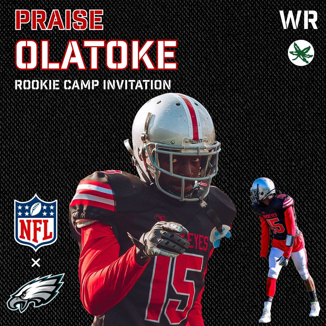 Congrats to @ProfessorPraise who has been invited to participate in @Eagles rookie minicamp this weekend! Praise is the third former club football player to earn a rookie camp invite, joining Chris Booker (Washington, Arizona) and Eli Goins (Tennessee).